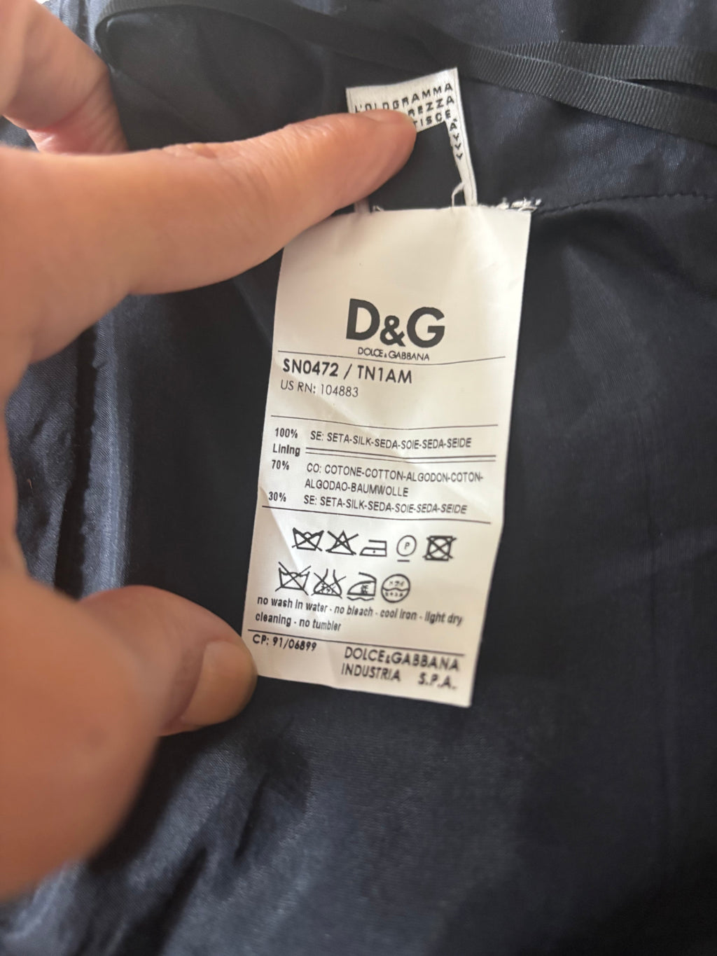 Dolce & Gabbana Tailored Silk Top - Size IT44/ EU M