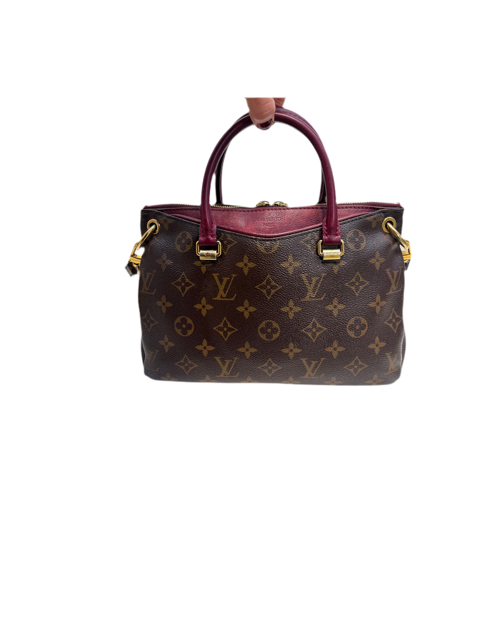 Louis Vuitton Pallas BB Burgundy/ Brown Monogram Crossbody Bag