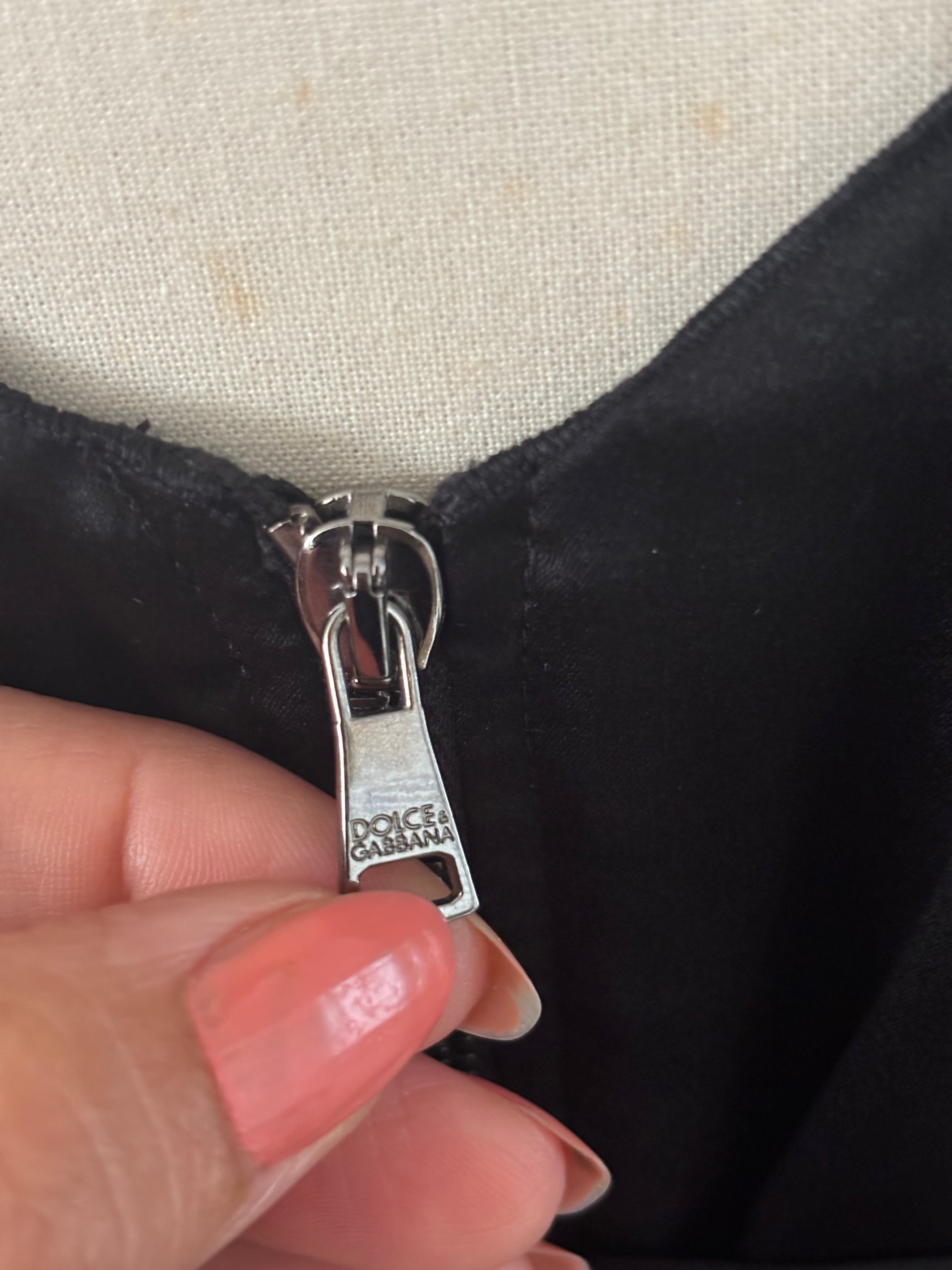 Dolce & Gabbana Silk-Blend Top with Waist Tie – Size IT 44 (EU M)