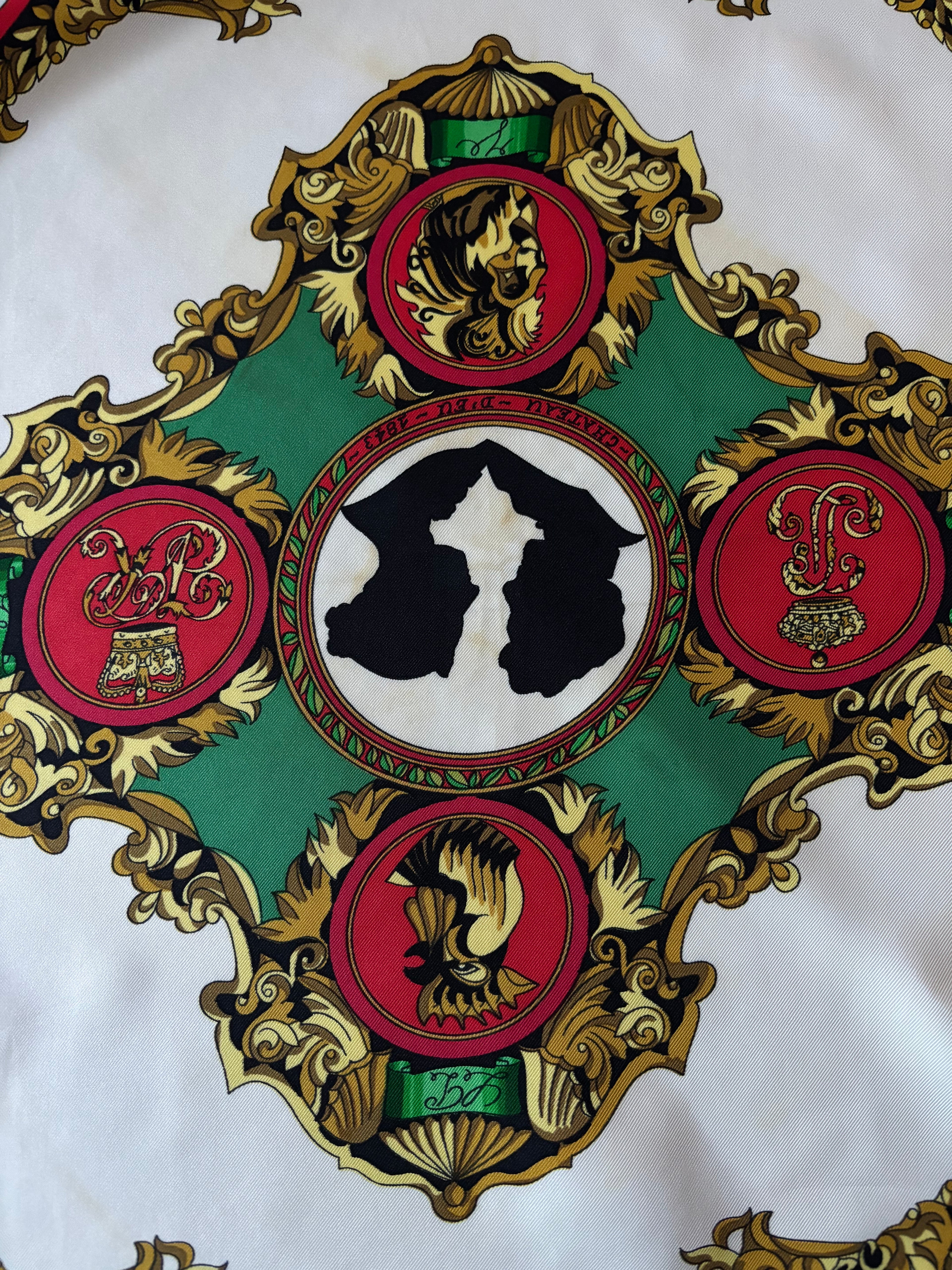 Hermes Vintage Silk Sjaal 90x90cm