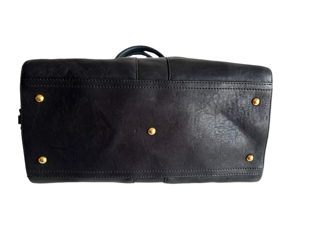 Saint Laurent Chyc Black Leather Handbag