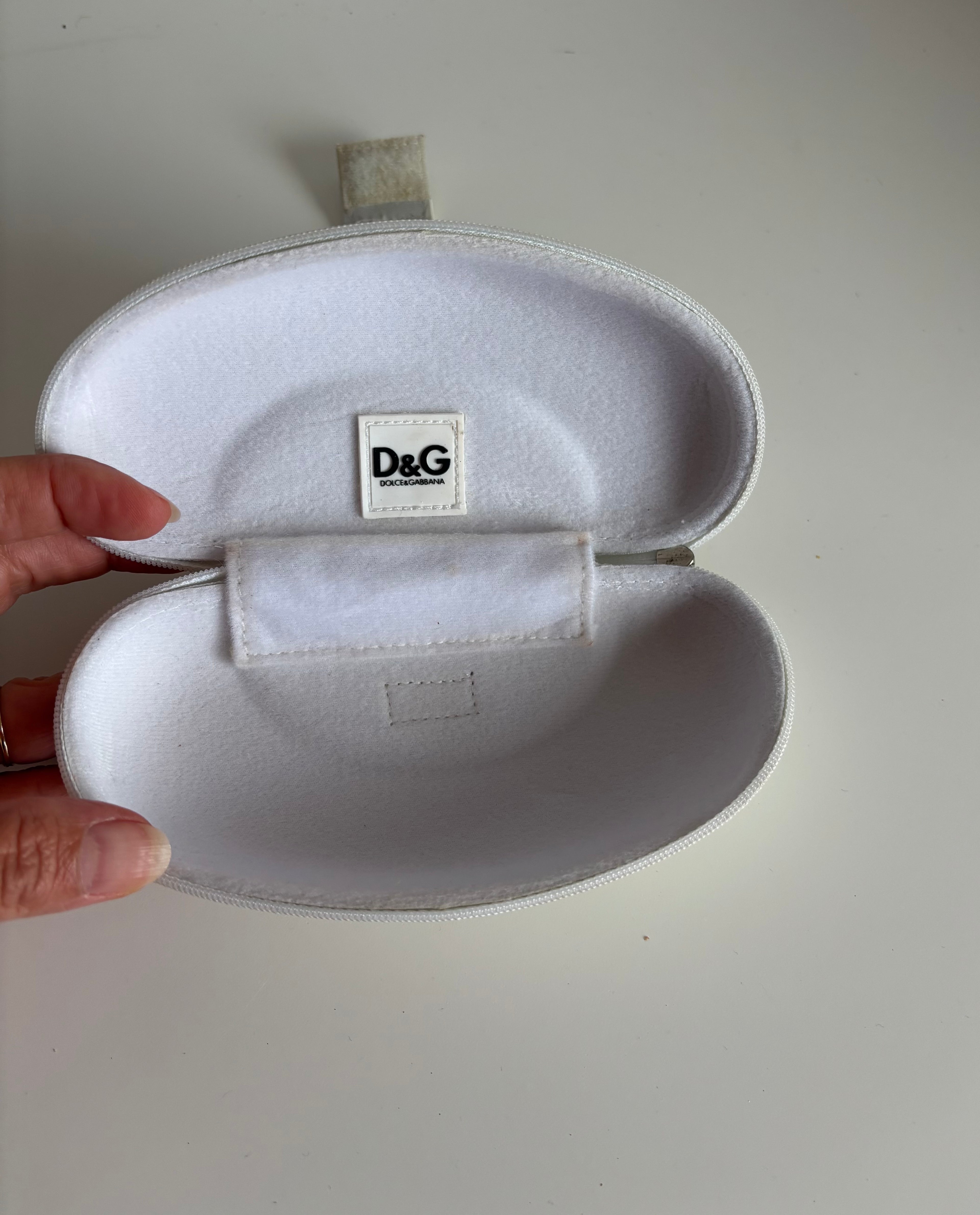 Dolce & Gabbana White Vintage Sunglasses – Iconic 90s Design