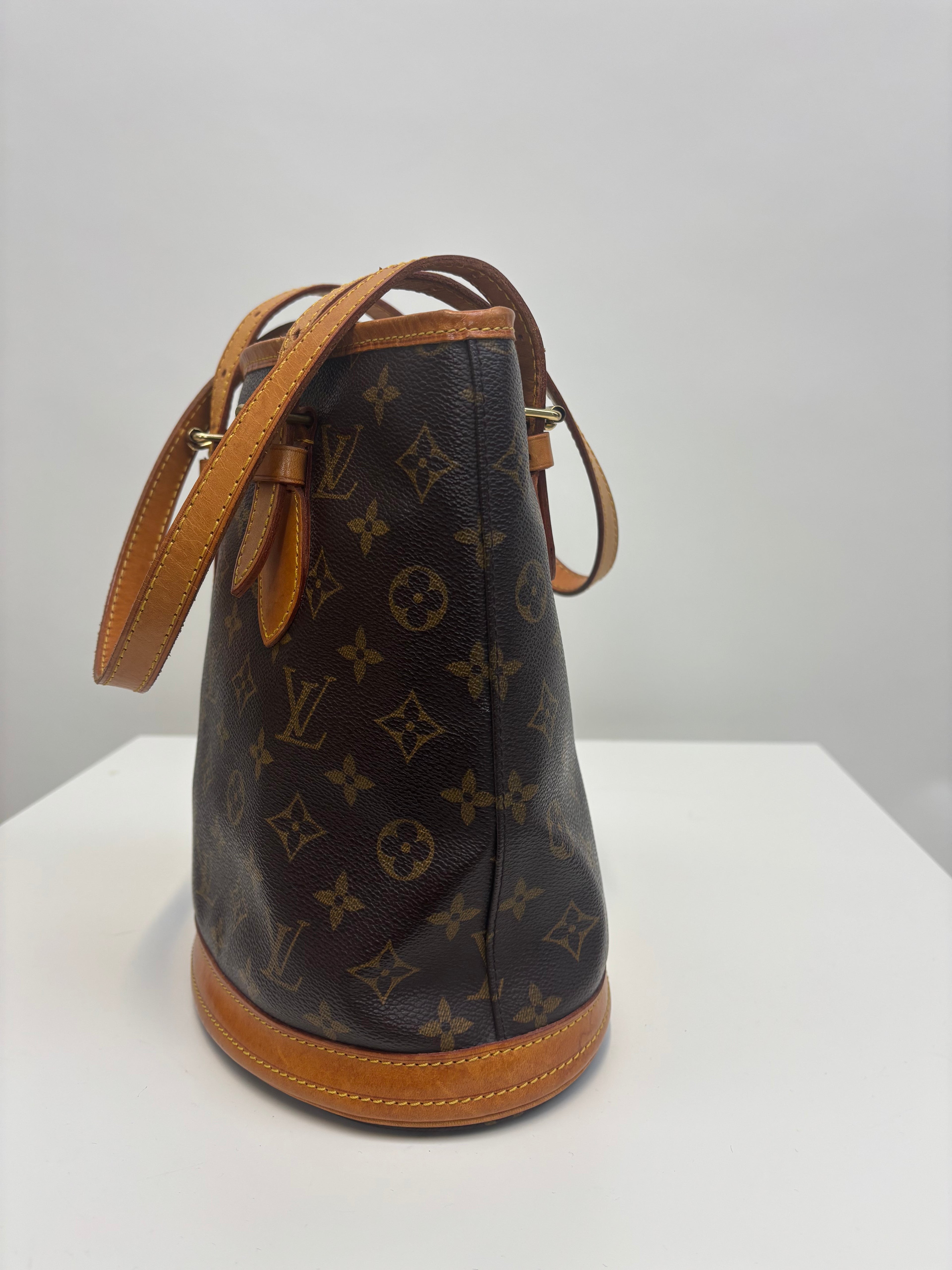 Louis Vuitton Tote Bag Bucket PM Brown Monogram