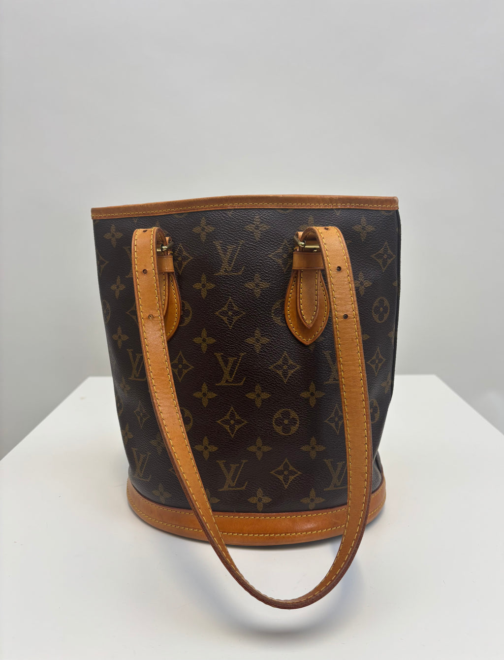 Louis Vuitton Tote Bag Bucket PM Brown Monogram