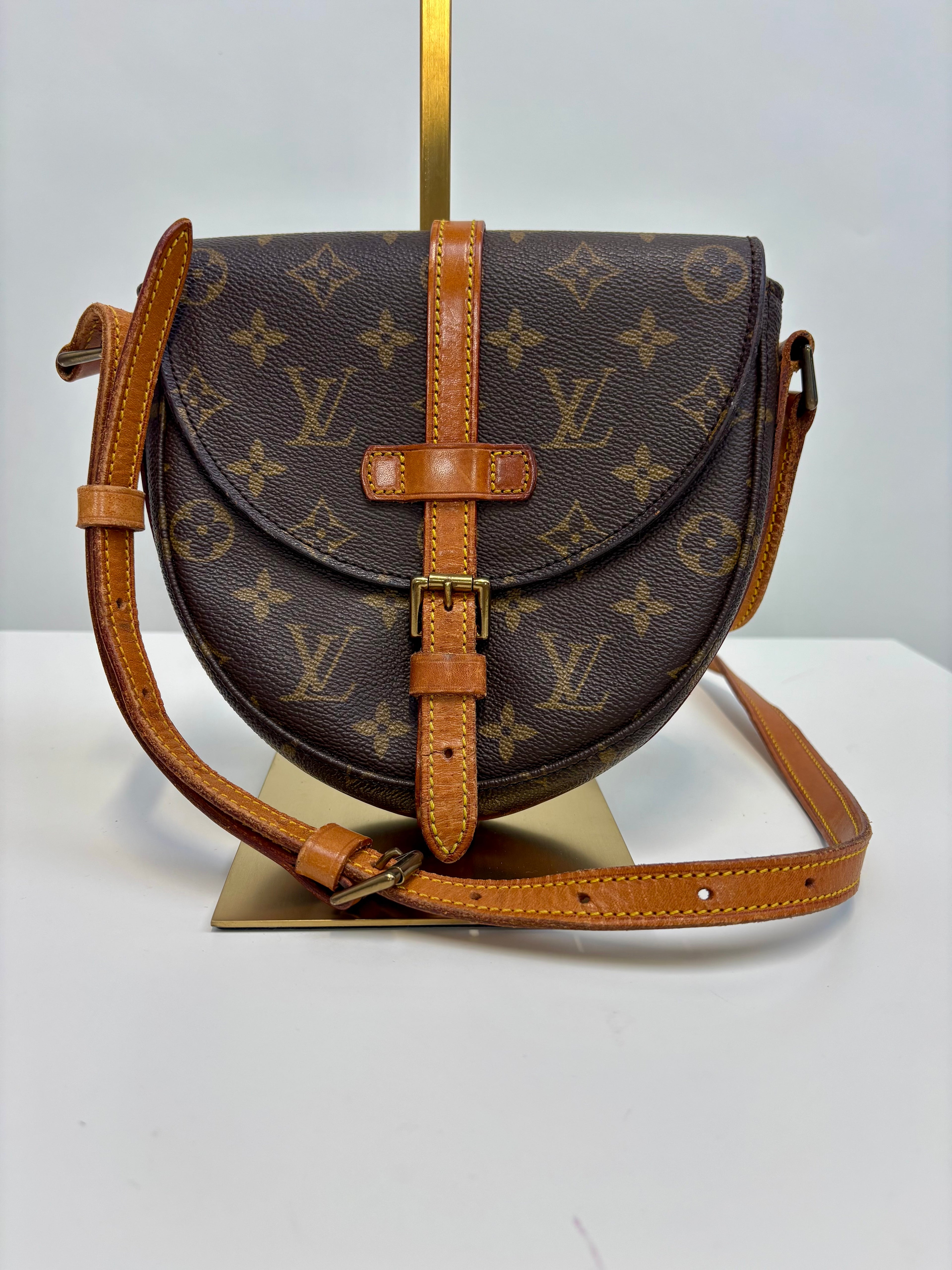 Louis Vuitton Chantilly PM Monogram Crossbody Bag 1988 Vintage Made in France
