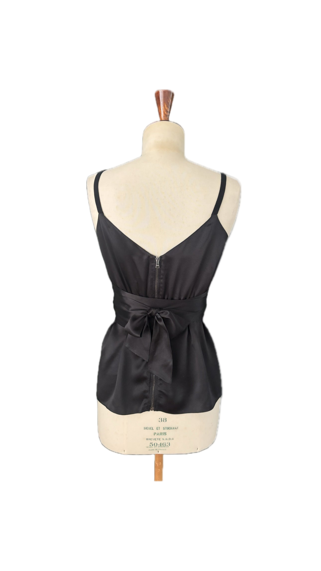 Dolce & Gabbana Silk-Blend Top with Waist Tie – Size IT 44 (EU M)