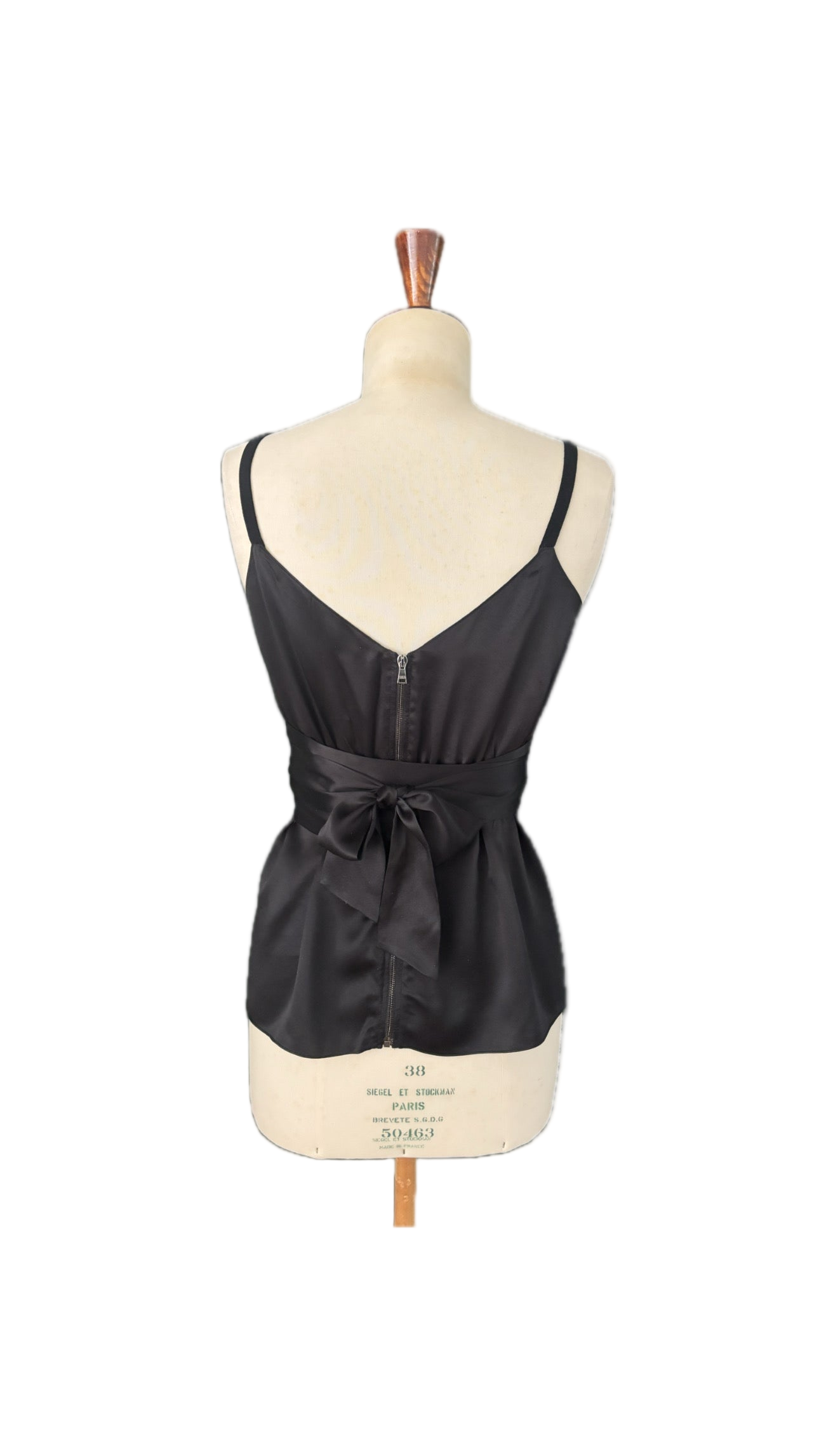 Dolce & Gabbana Silk-Blend Top with Waist Tie – Size IT 44 (EU M)