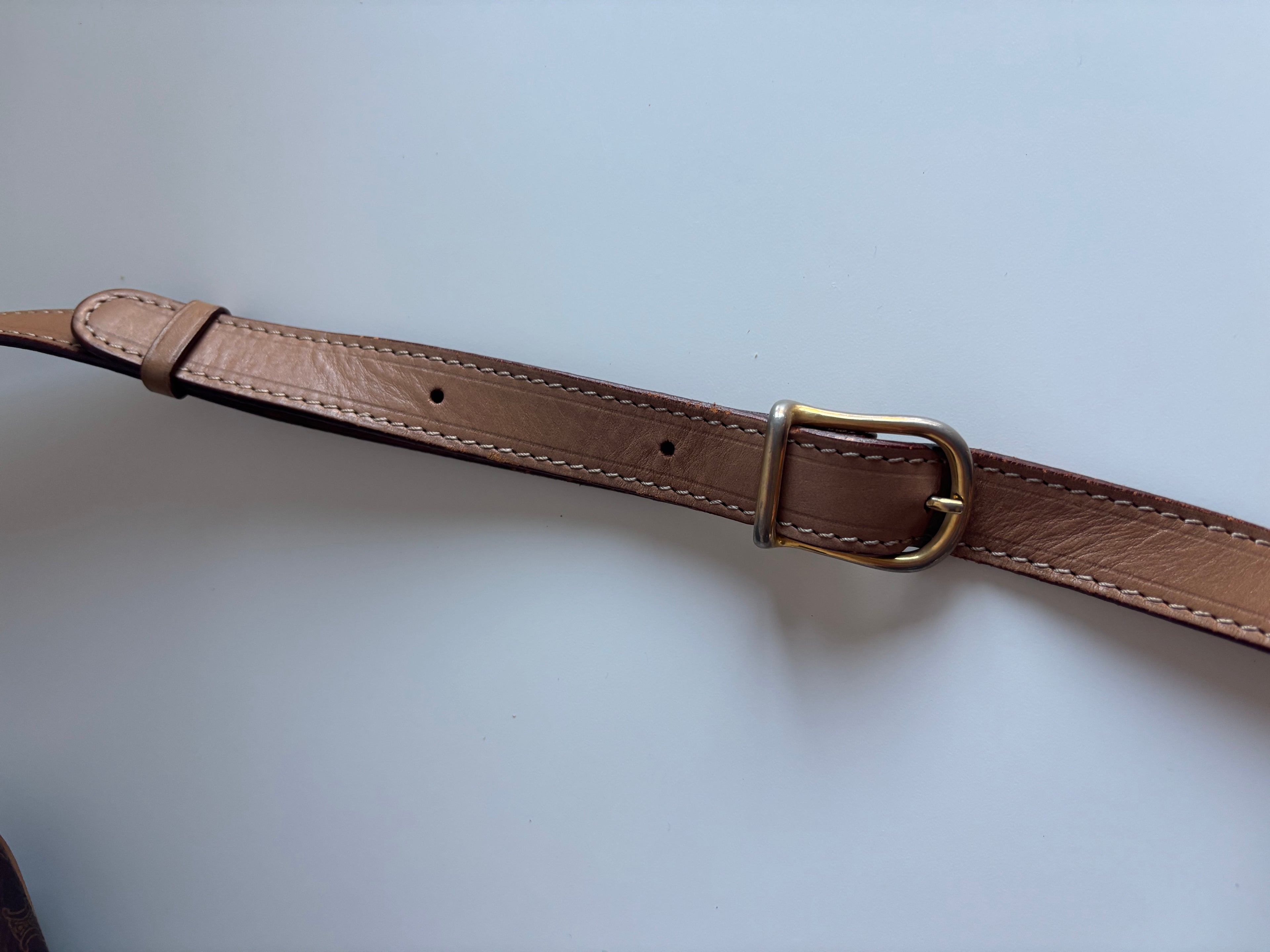 Celine Vintage Brown Canvas Crossbody bag