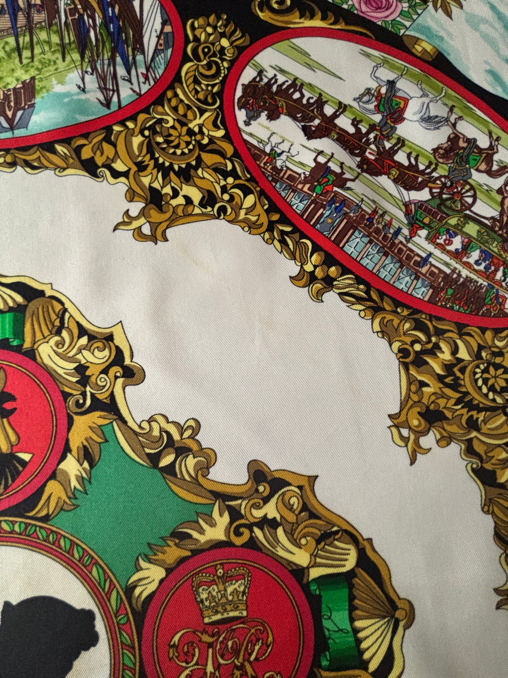 Hermes Vintage Silk Sjaal 90x90cm