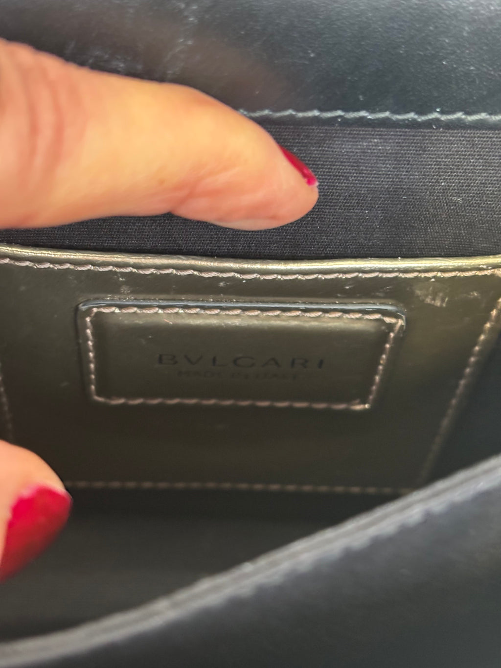 Bvlgari Serpenti Handbag Gold Leather