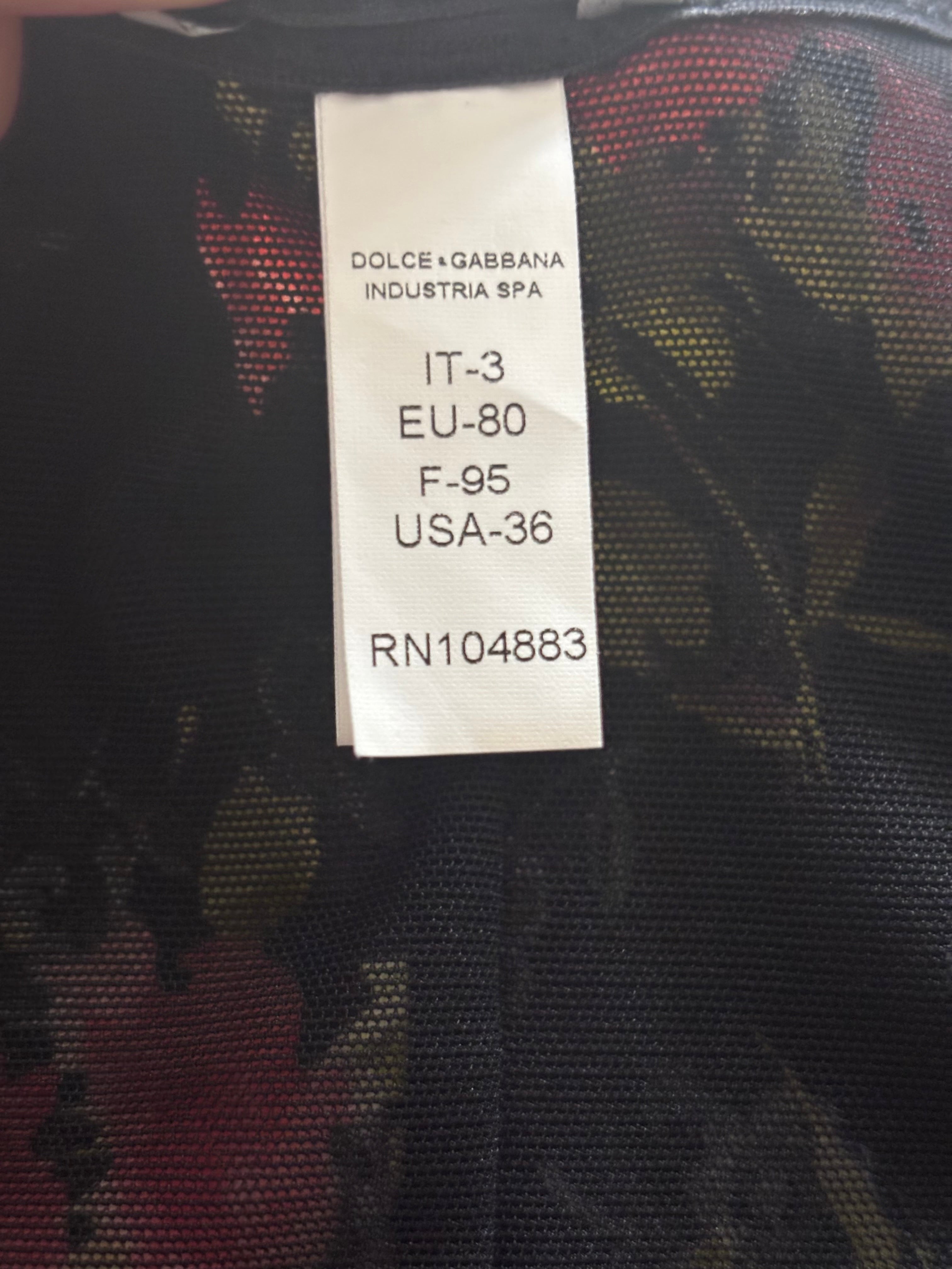 Dolce & Gabbana Vintage 90s Black Floral Strapless Corset- Size IT 3/ EU M