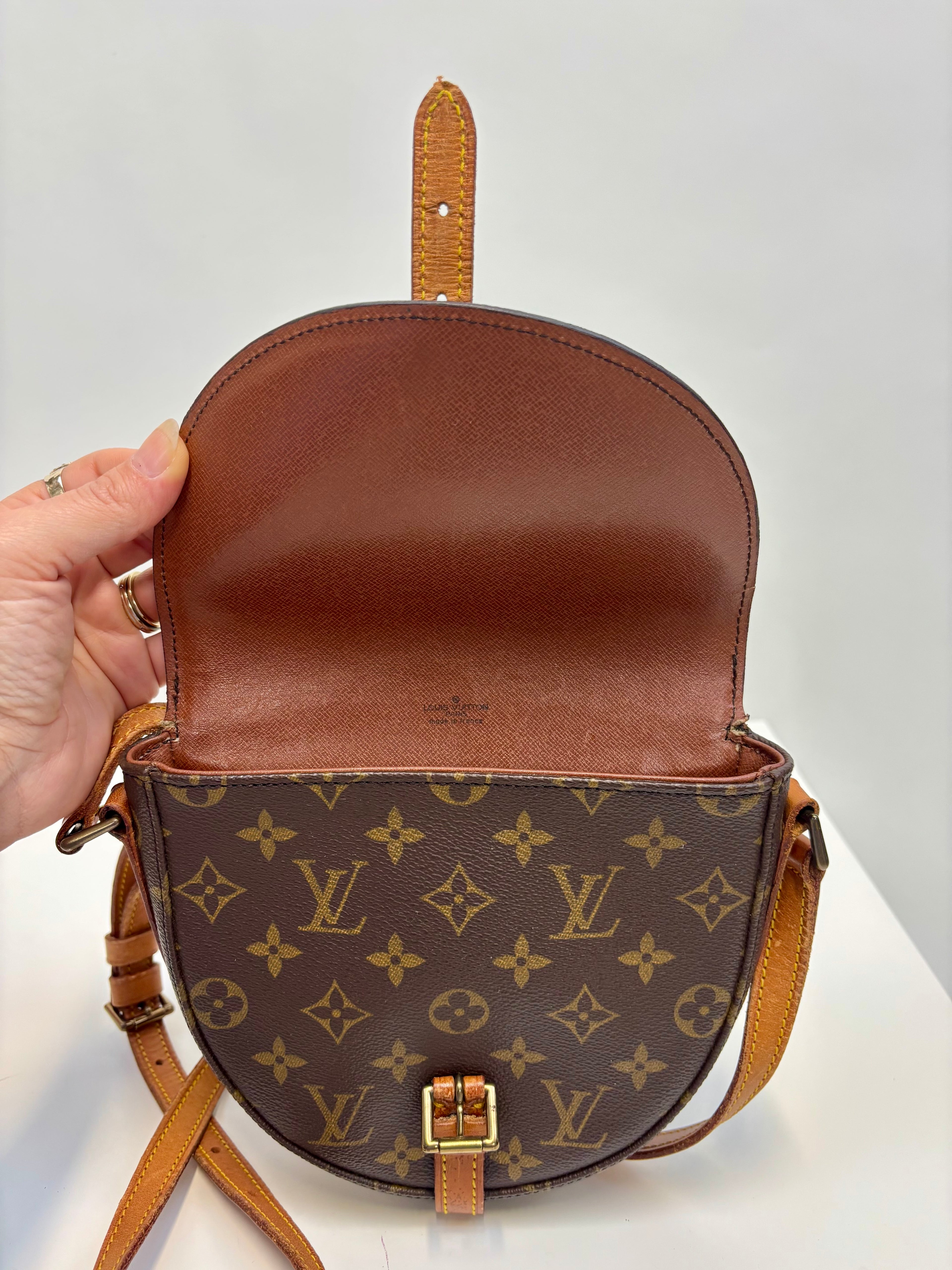Louis Vuitton Chantilly PM Monogram Crossbody Bag 1988 Vintage Made in France
