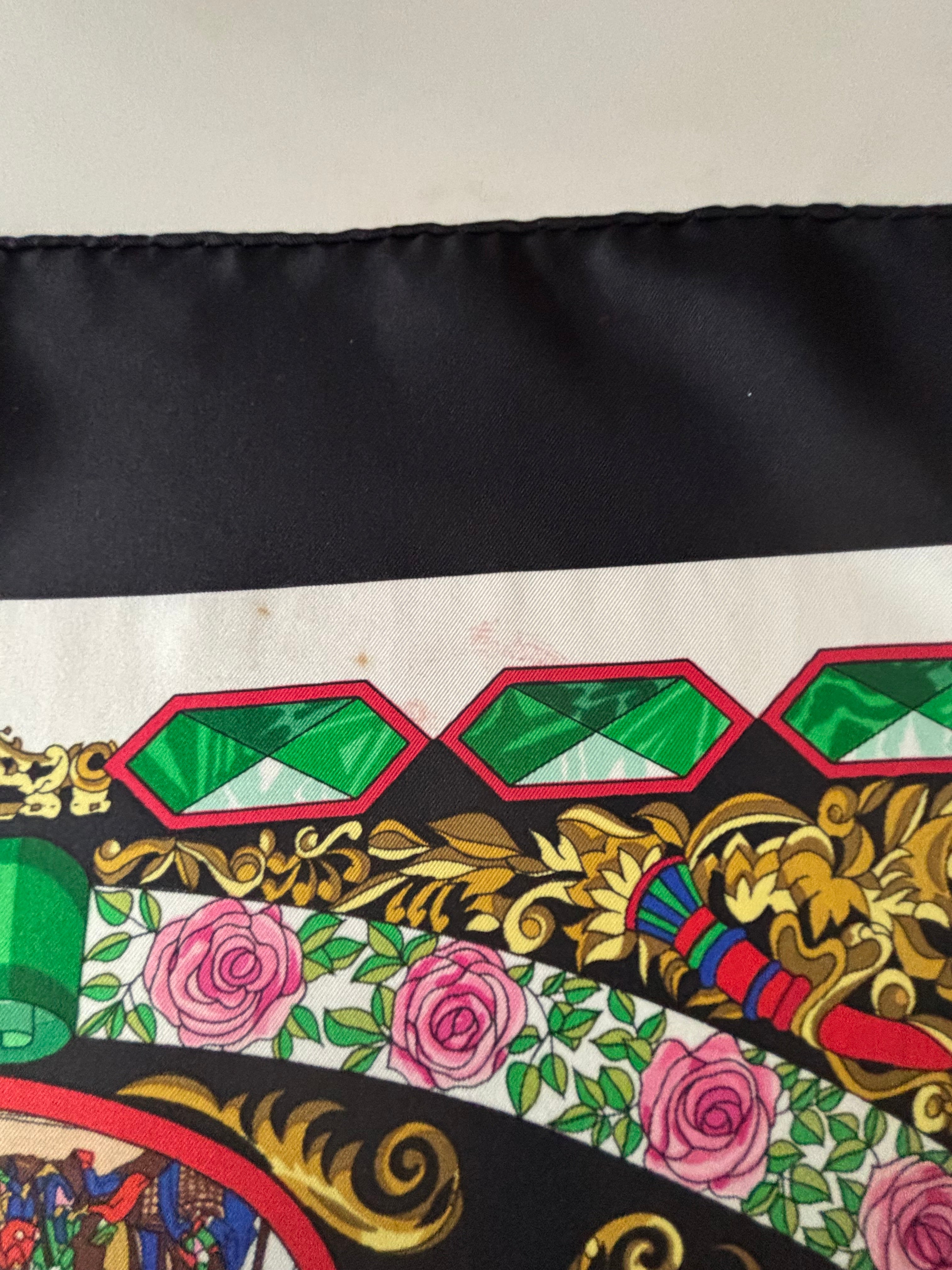 Hermes Vintage Silk Sjaal 90x90cm