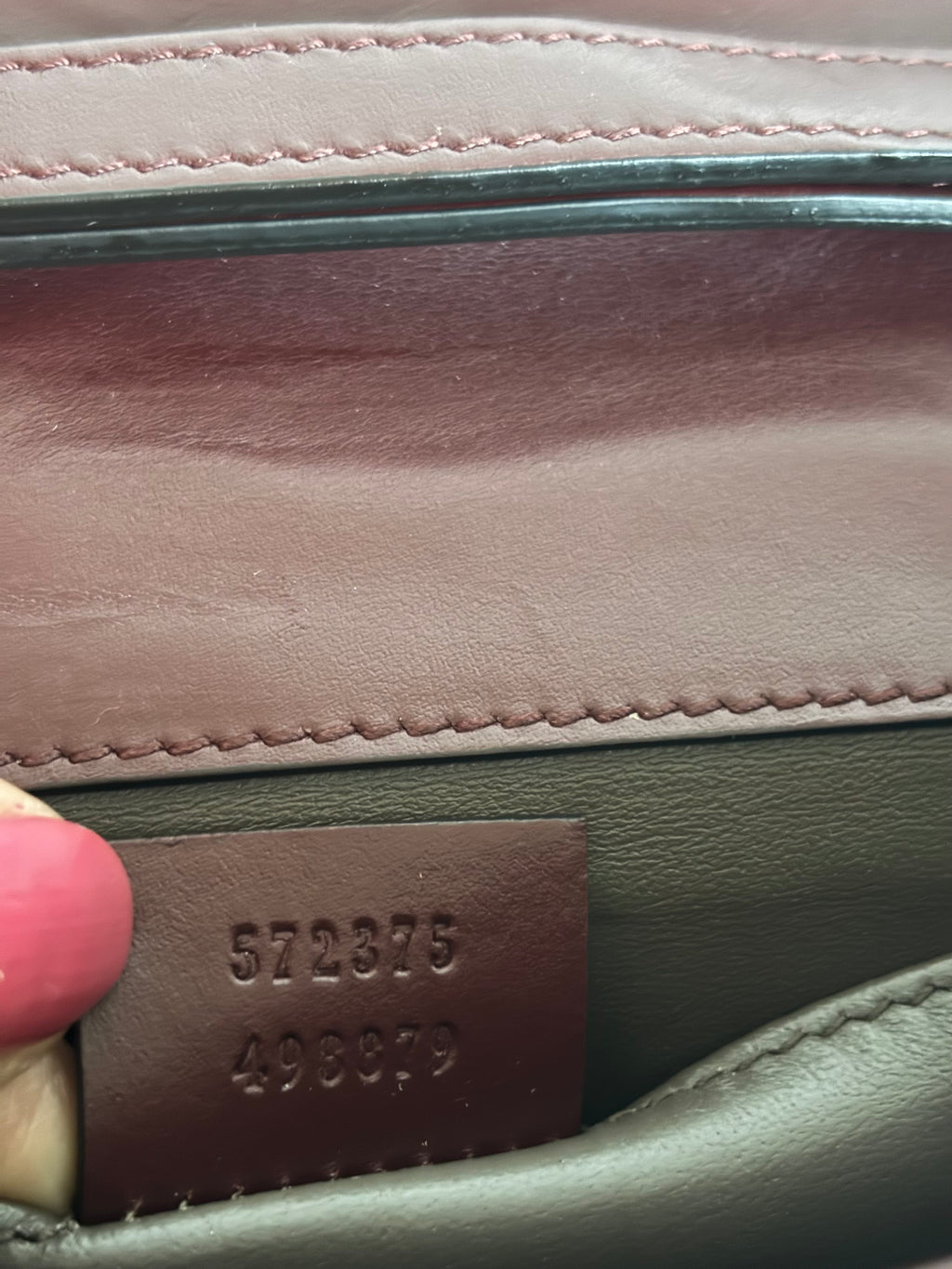 Gucci Vintage 90s Bordeaux Leather Shoulder Bag