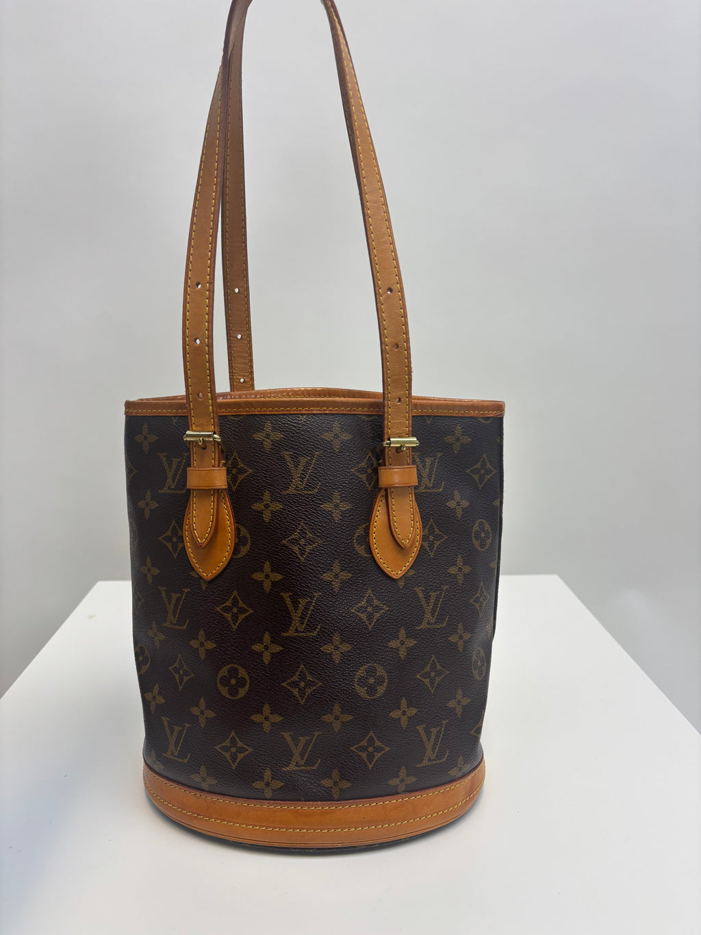 Louis Vuitton Tote Bag Bucket PM Brown Monogram
