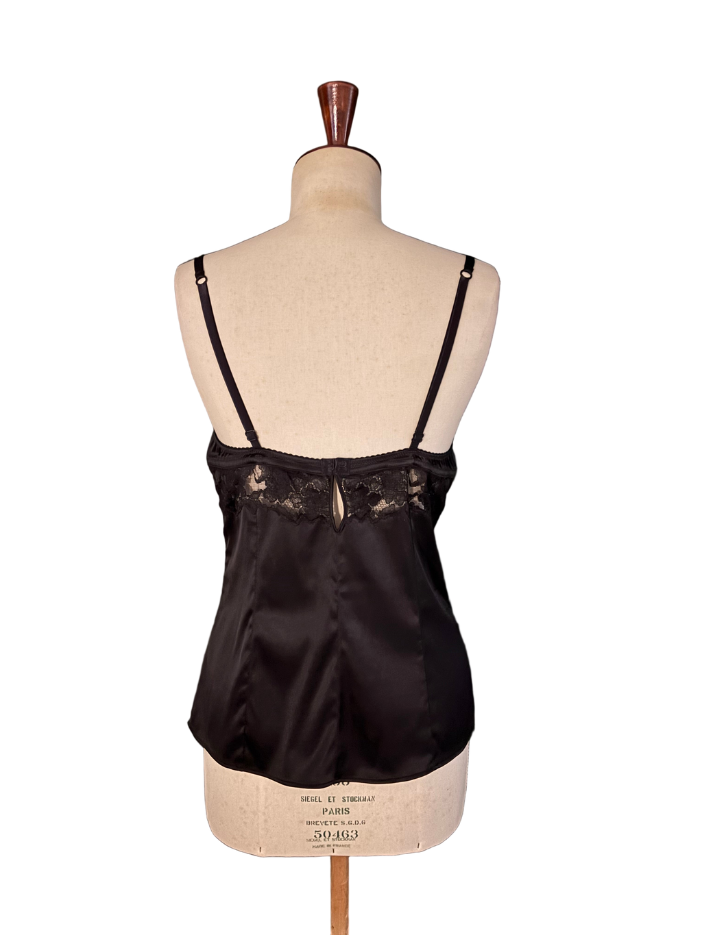 Dolce & Gabbana Black Silk Top with Lace Details – Size L (fits like M)