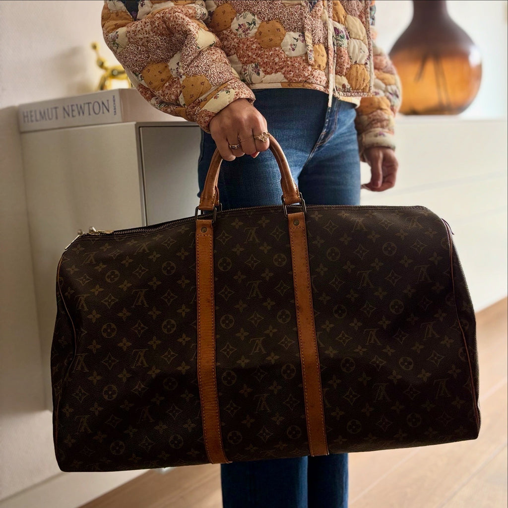 Louis Vuitton Boston Keepall 55 Monogram Weekend bag- Vintage  2000