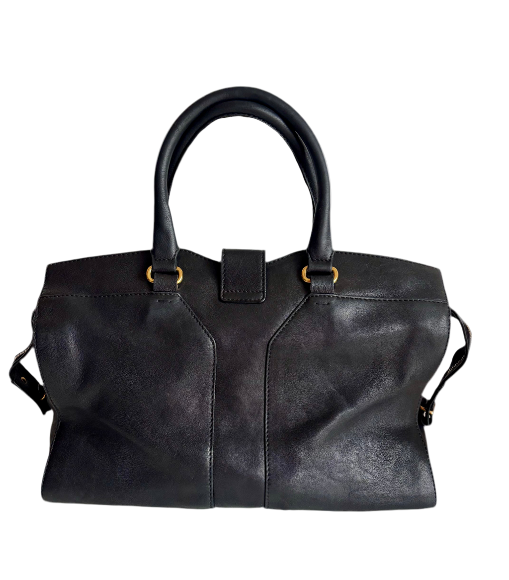 Saint Laurent Chyc Black Leather Handbag