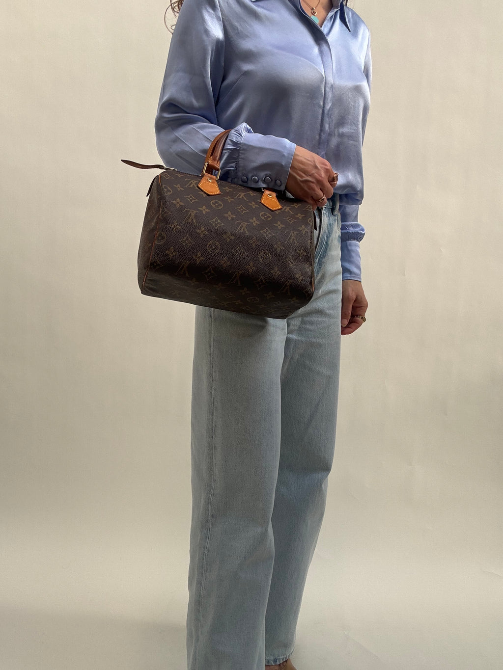 Louis Vuitton Speedy 25 Monogram 2001 Made in France Timeless Vintage Classic