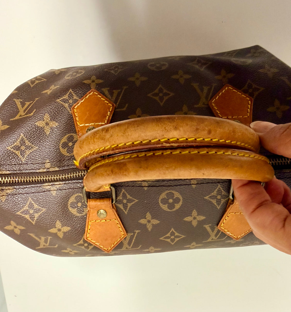 Louis Vuitton Speedy 30 Monogram Vintage 1991 Handbag