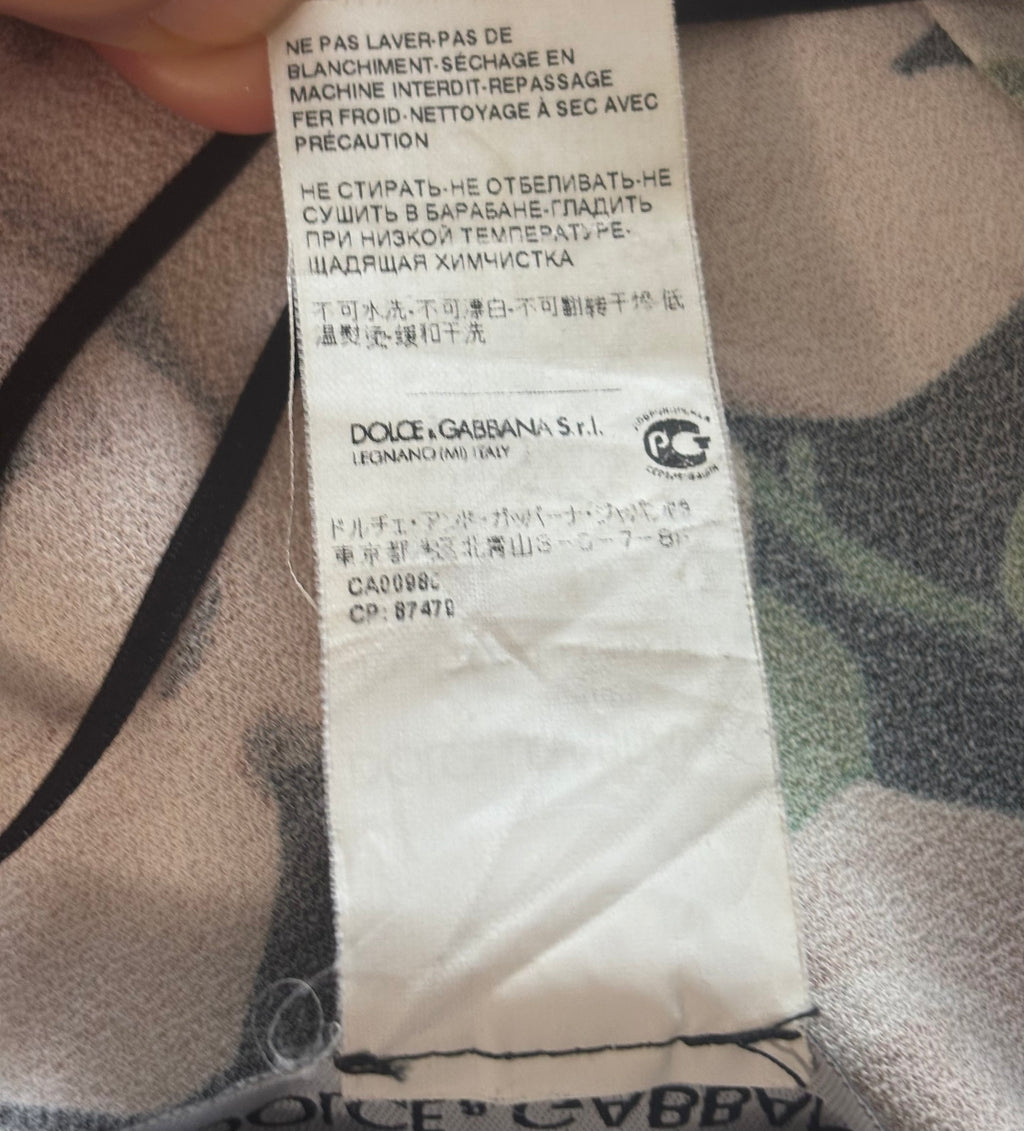 Dolce & Gabbana Black Floral Lace Top - Size S/M