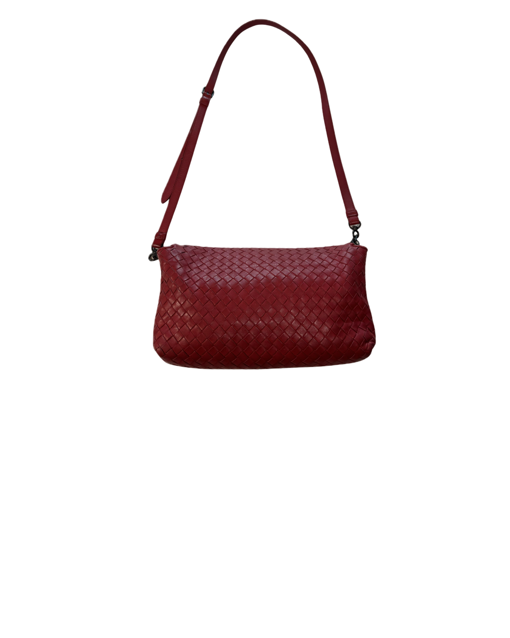 Bottega Veneta red leather shoulderbag