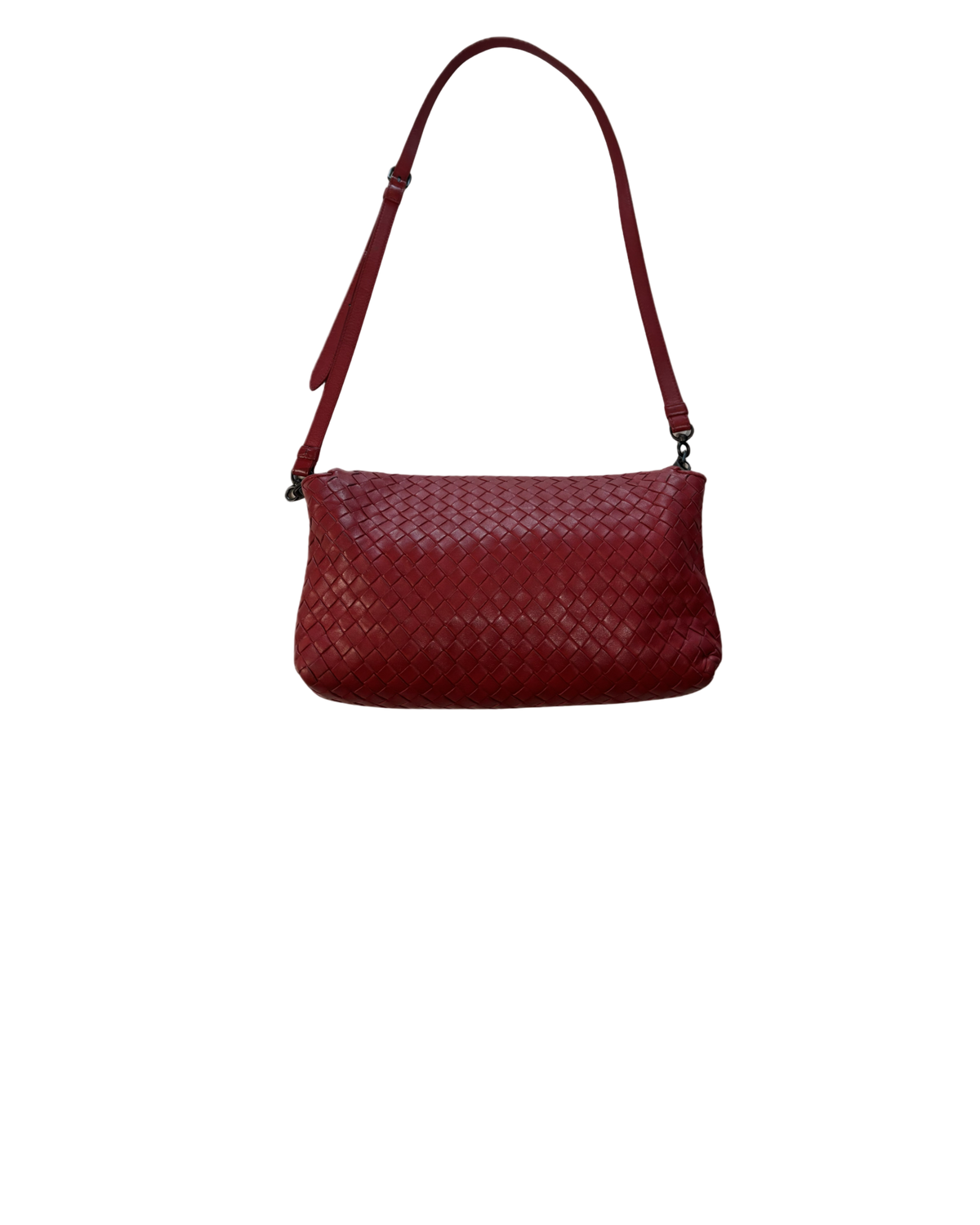 Bottega Veneta red leather shoulderbag