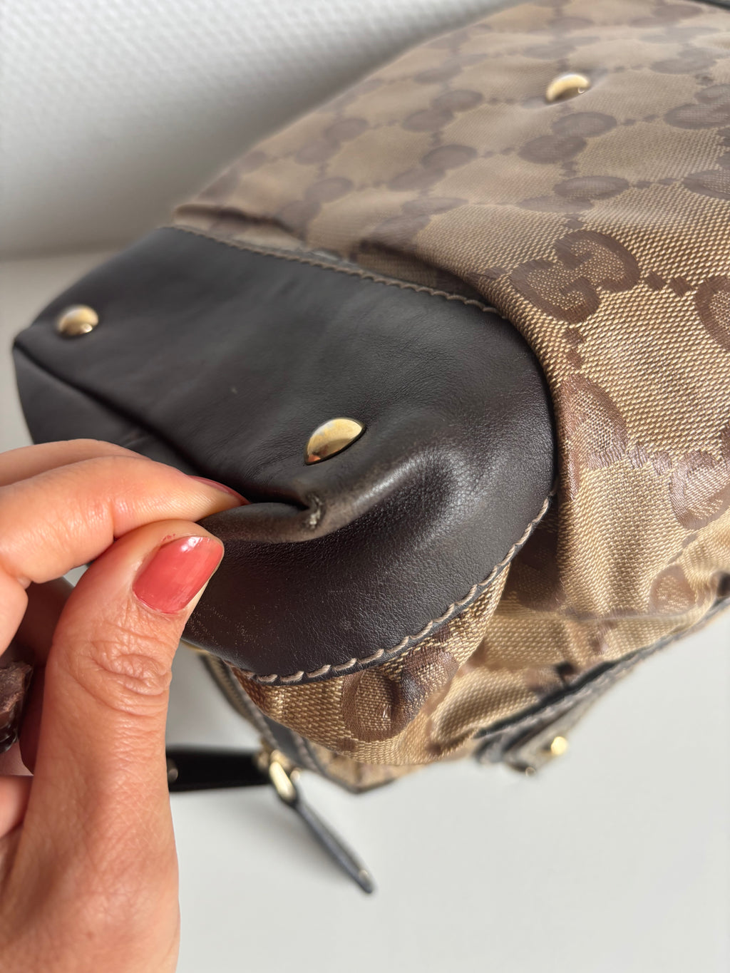 Gucci Vintage 90s Brown Handbag