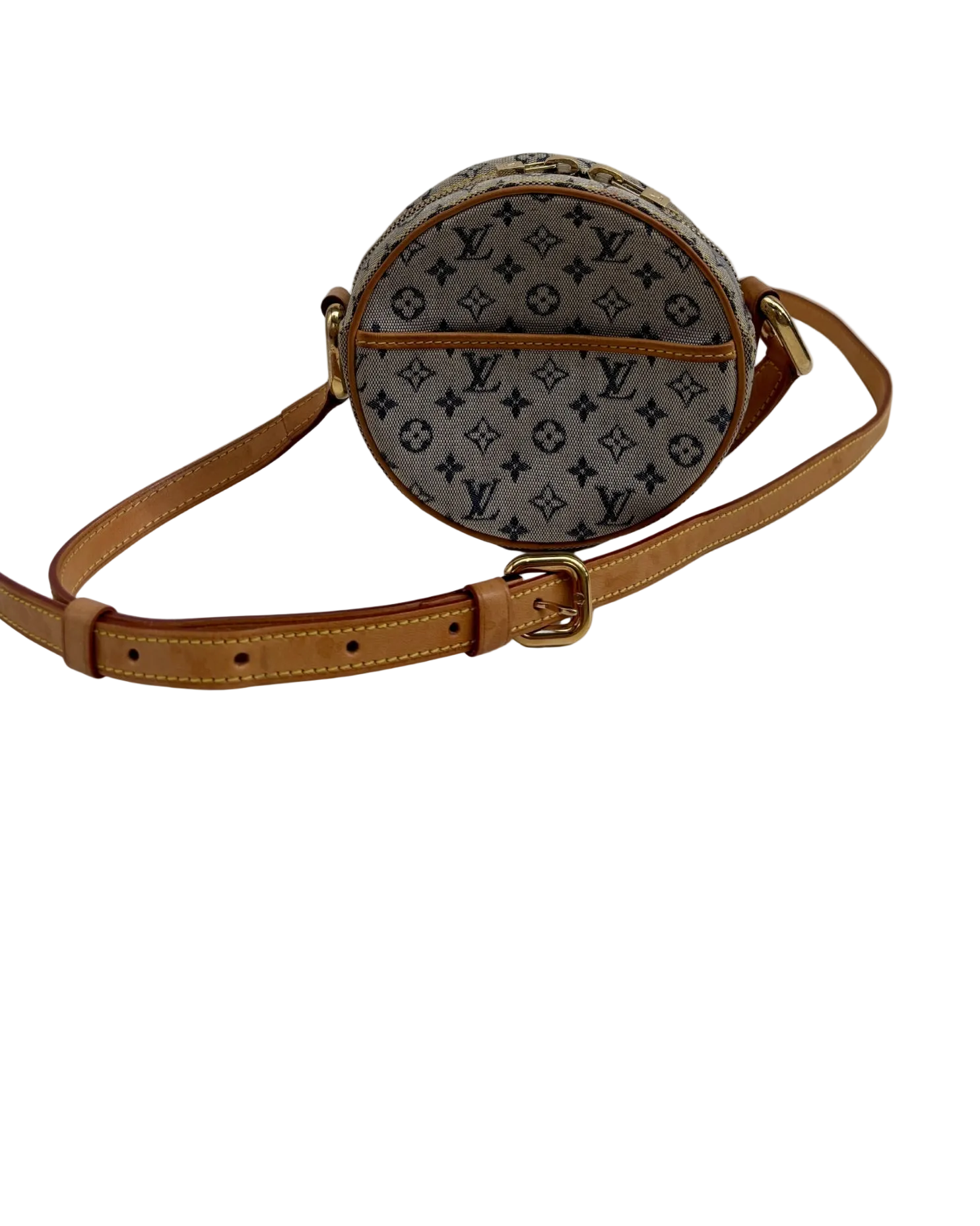 Louis Vuitton Jeanne PM Blue Mini Lin Round Crossbody Bag 2001
