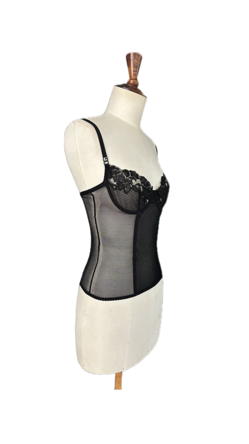 Dolce & Gabbana Black Corset Top – Size EU S (Cup B/C)