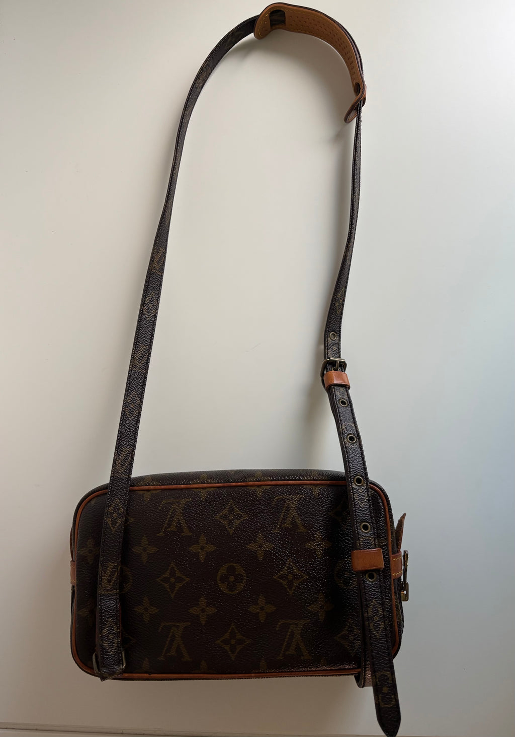 Louis Vuitton Pochette Marly Monogram Vintage 80s Brown Crossbody Bag