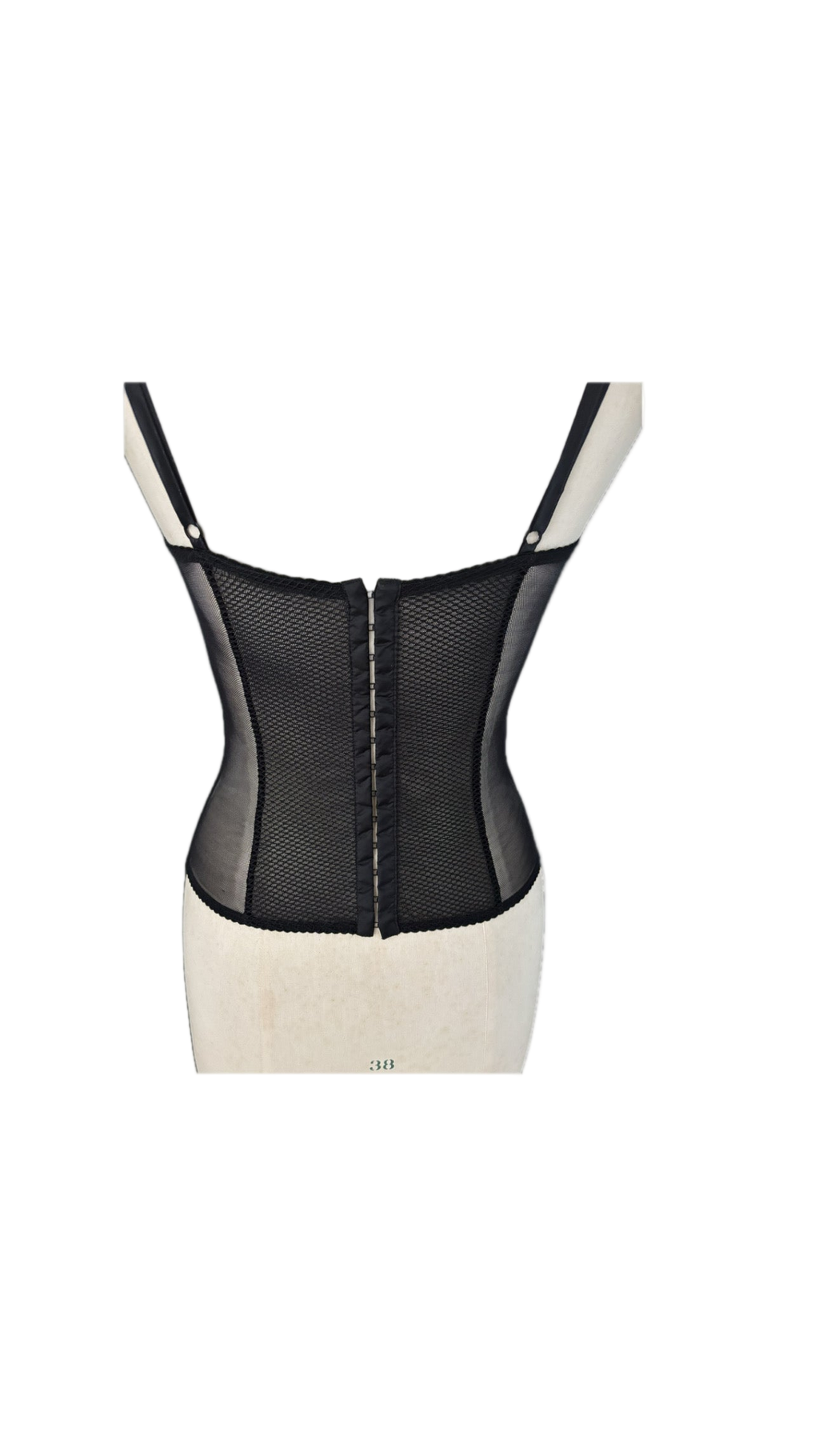 Dolce & Gabbana Black Corset Top – Size EU S (Cup B/C)