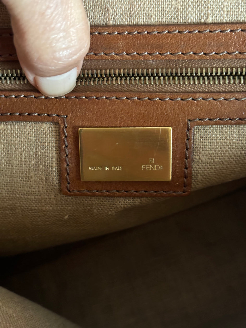 Fendi Vintage 90’s Brown Leather Handbag