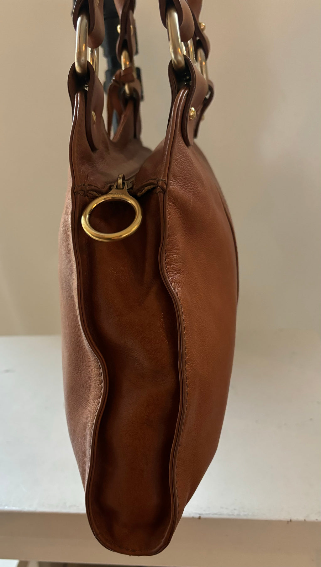 Fendi Vintage 90’s Brown Leather Handbag