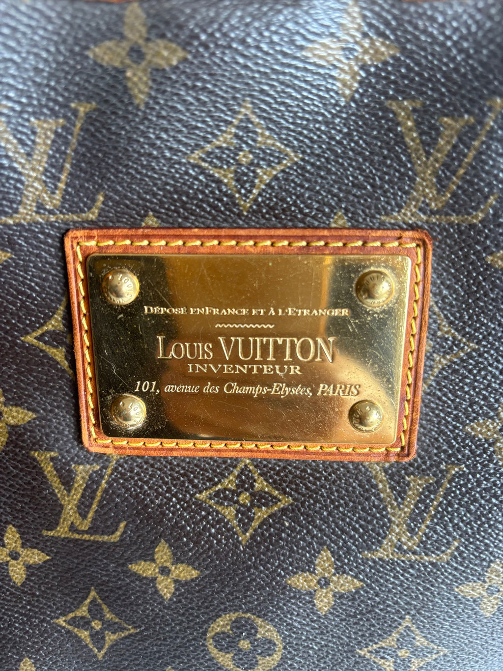 Louis Vuitton Galliera Monogram PM Brown Shoulder Bag