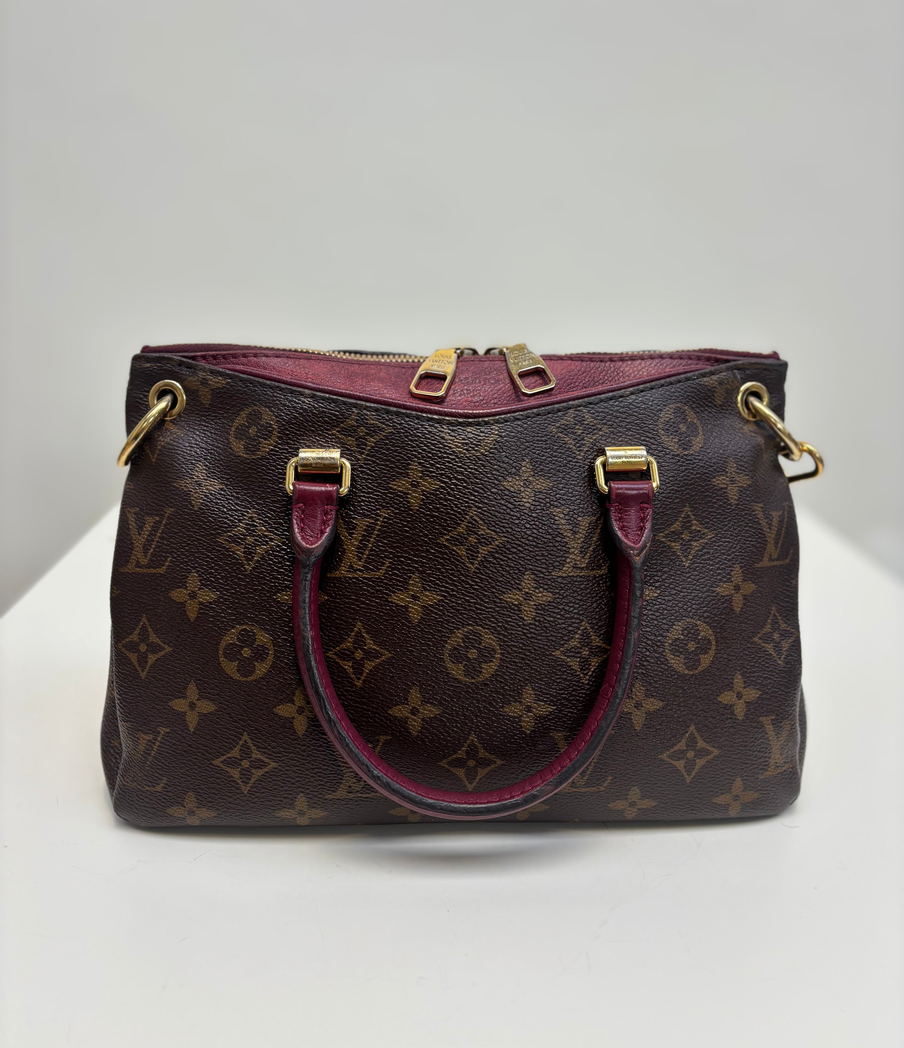 Louis Vuitton Pallas BB Burgundy/ Brown Monogram Crossbody Bag