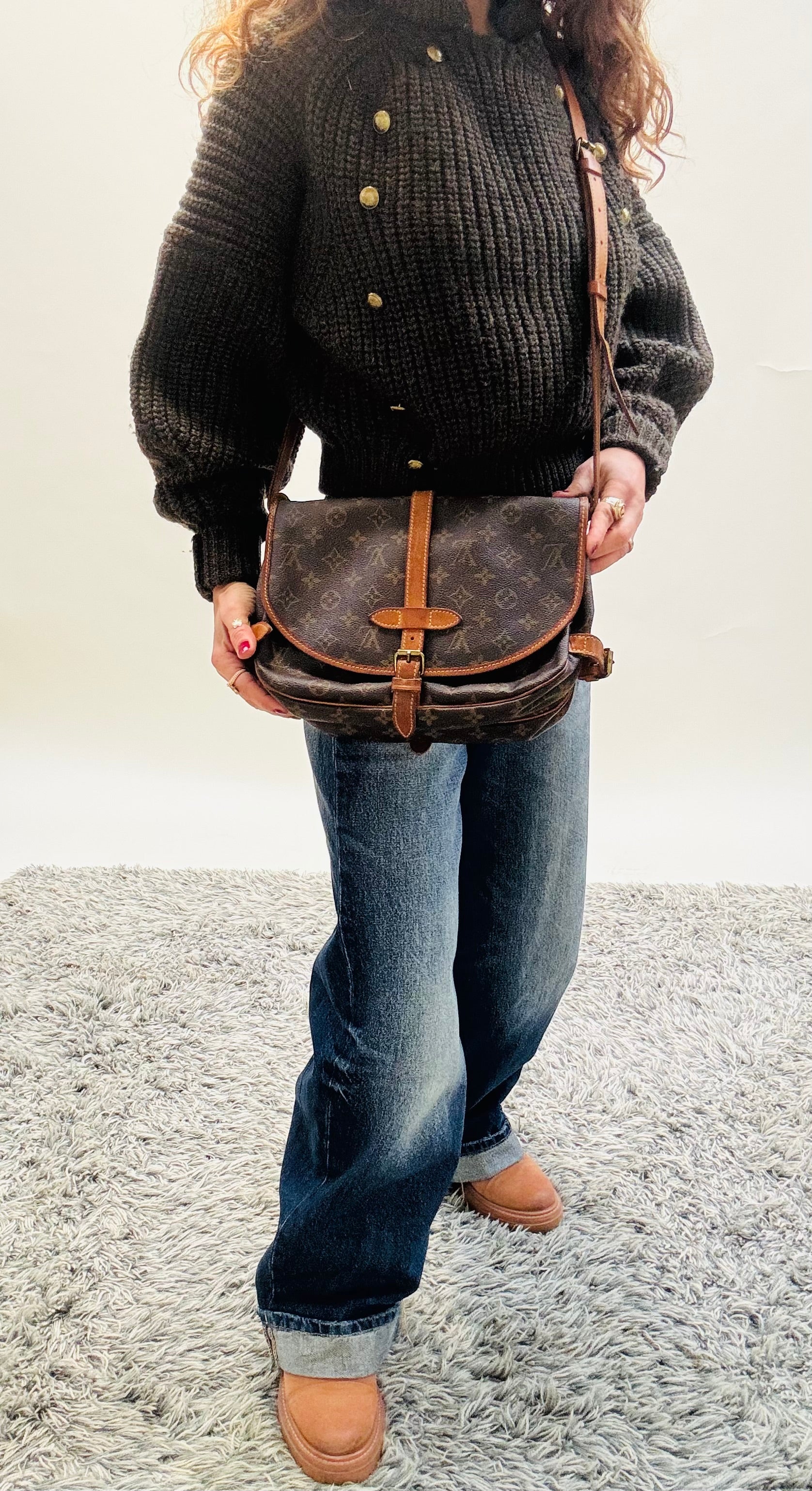 Louis Vuitton Saumur 30 Brown Monogram Crossbody Bag