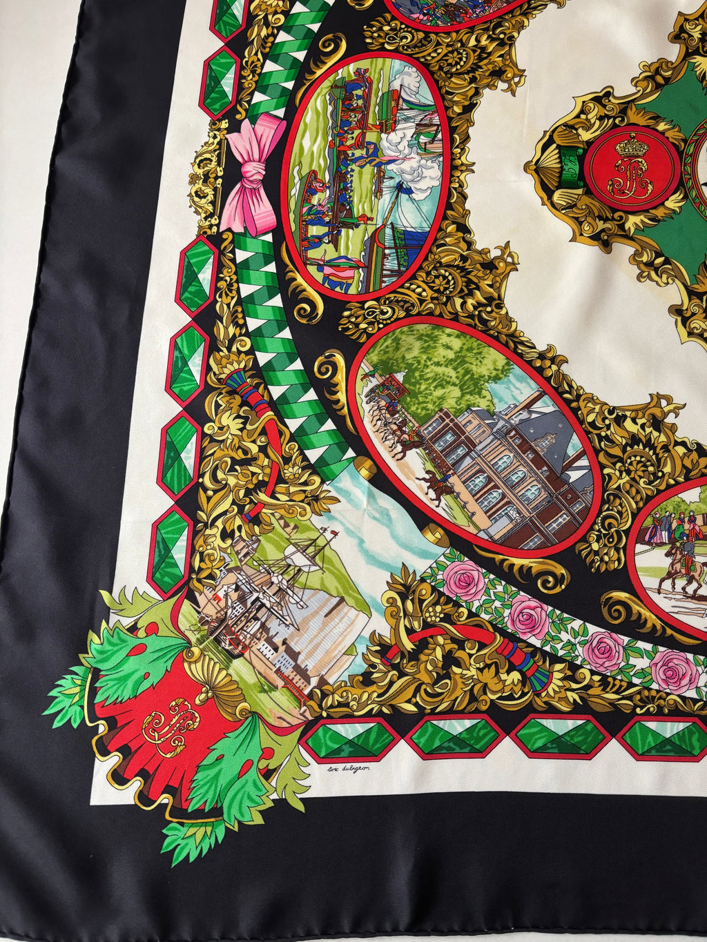 Hermes Vintage Silk Sjaal 90x90cm