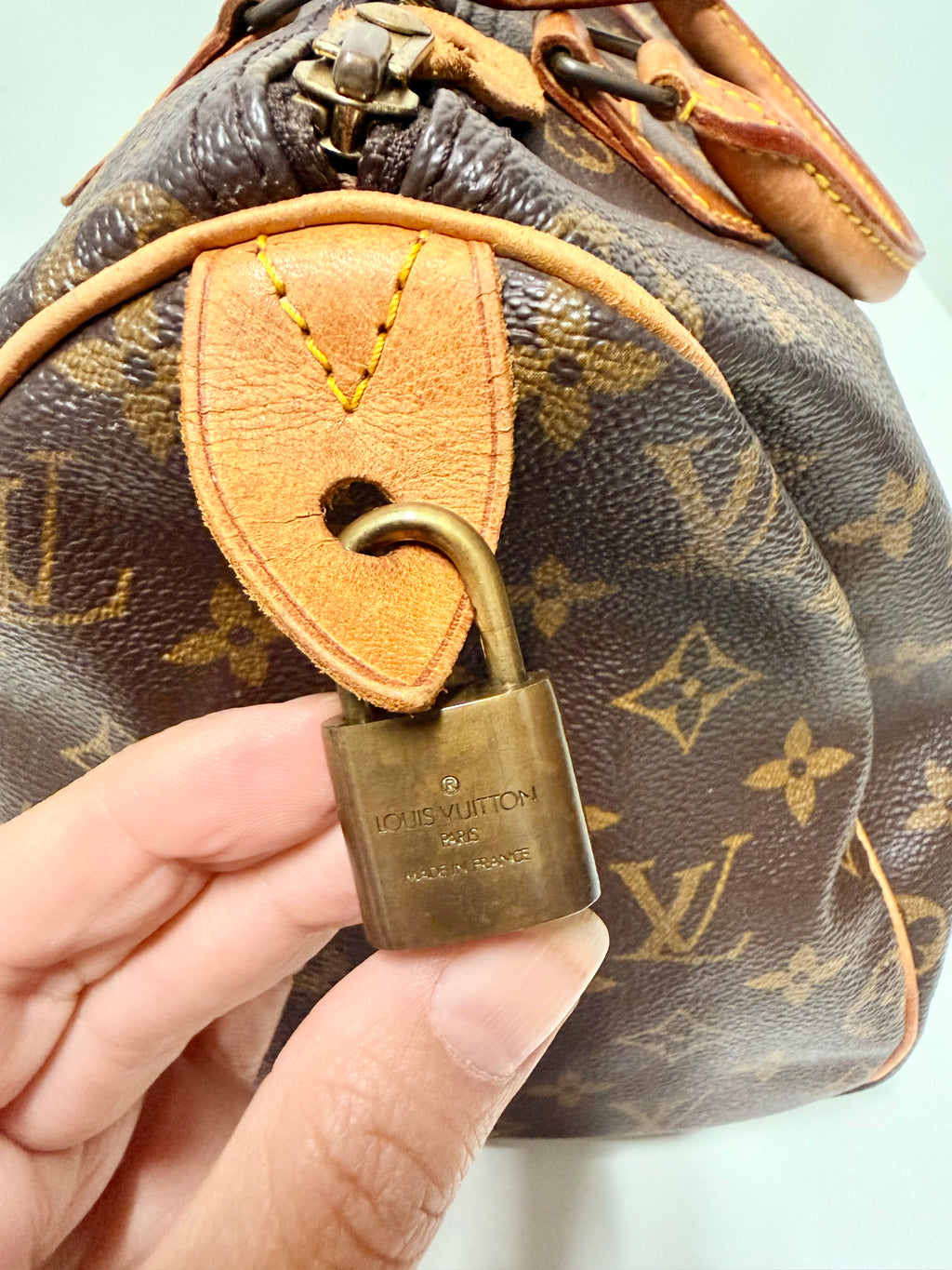 Louis Vuitton Speedy 30 Monogram Vintage 1991 Handbag