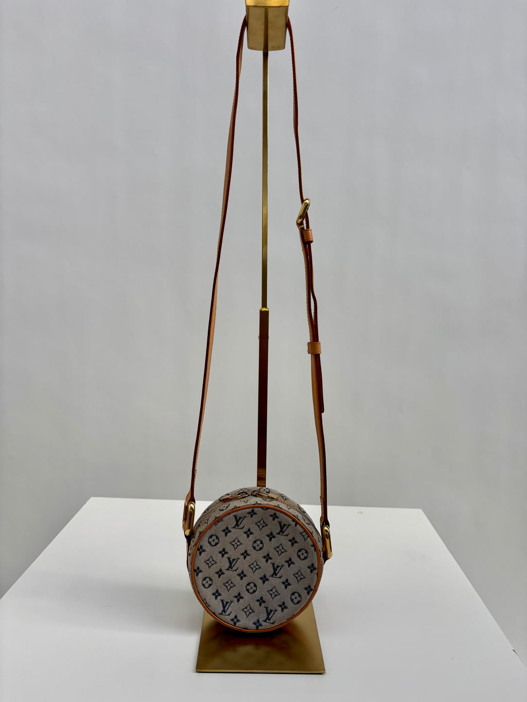 Louis Vuitton Jeanne PM Blue Mini Lin Round Crossbody Bag 2001