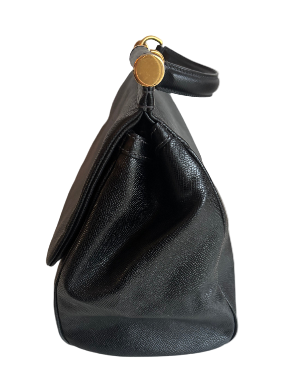 Dolce & Gabbana Vintage 90s Sicily Black Leather Handbag