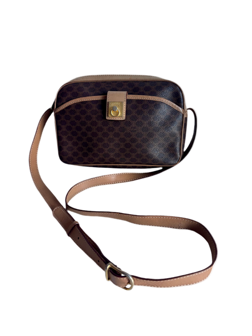 Celine Vintage Brown Canvas Crossbody bag