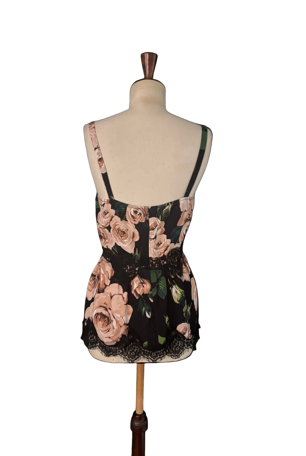 Dolce & Gabbana Black Floral Lace Top - Size S/M