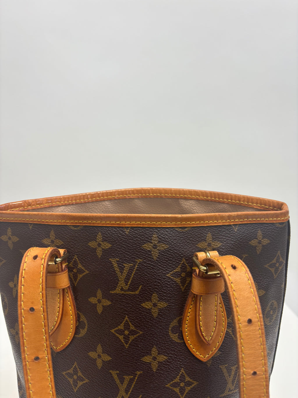 Louis Vuitton Tote Bag Bucket PM Brown Monogram