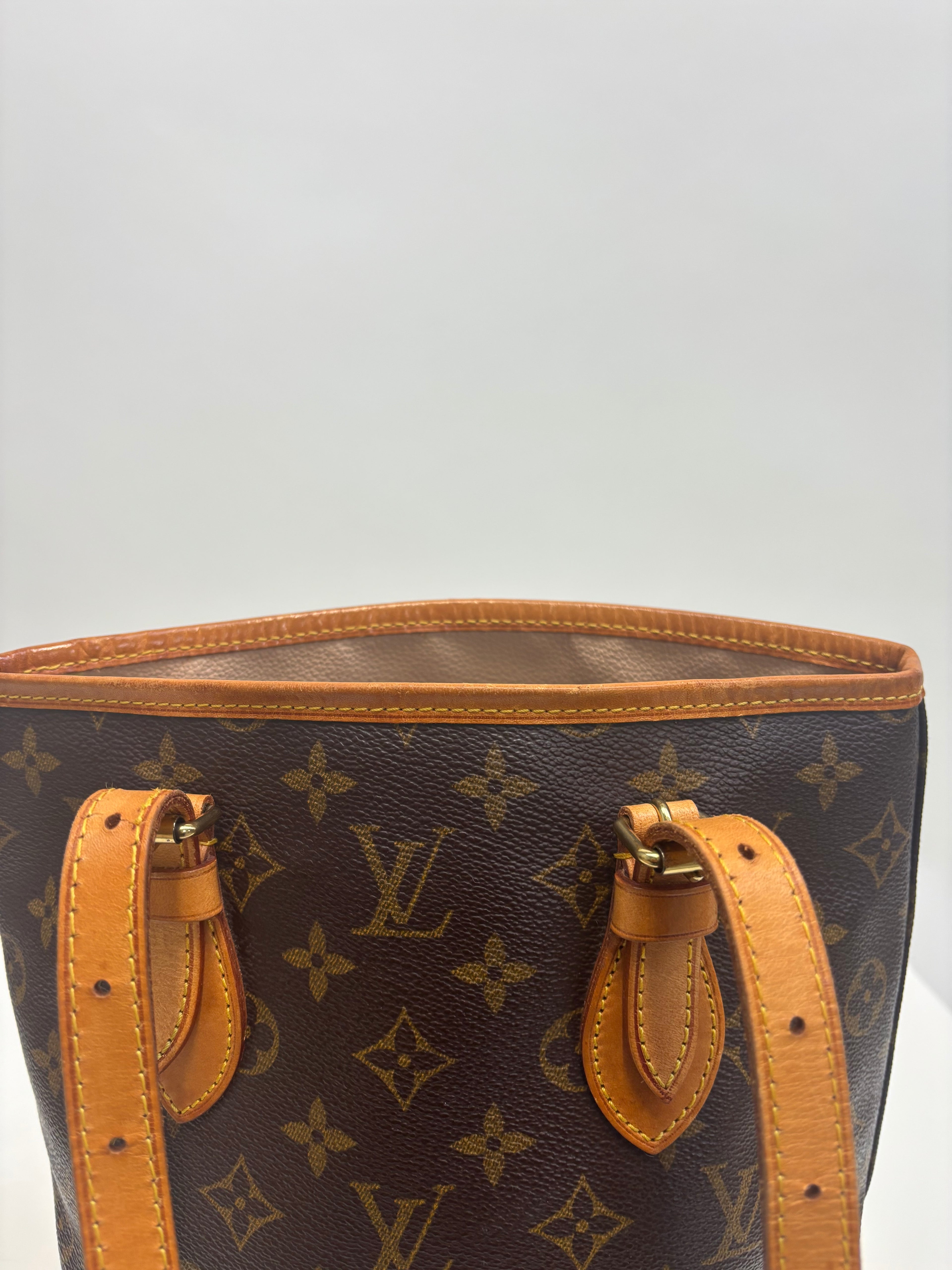 Louis Vuitton Tote Bag Bucket PM Brown Monogram