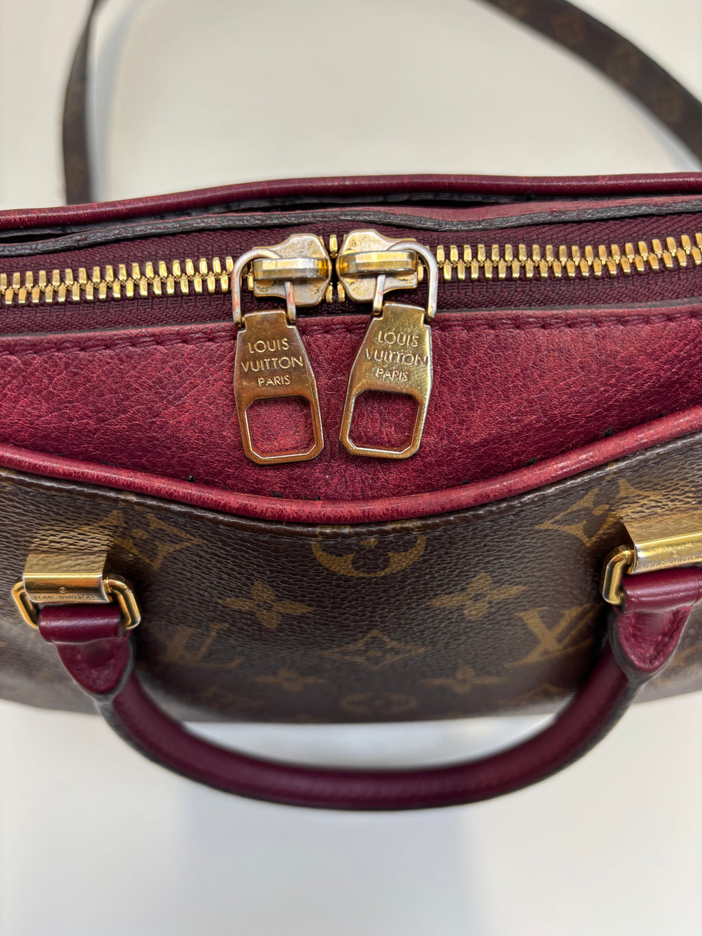 Louis Vuitton Pallas BB Burgundy/ Brown Monogram Crossbody Bag