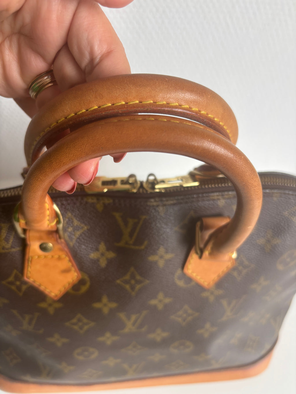 Louis Vuitton Alma PM Monogram Vintage 90s Brown Handbag