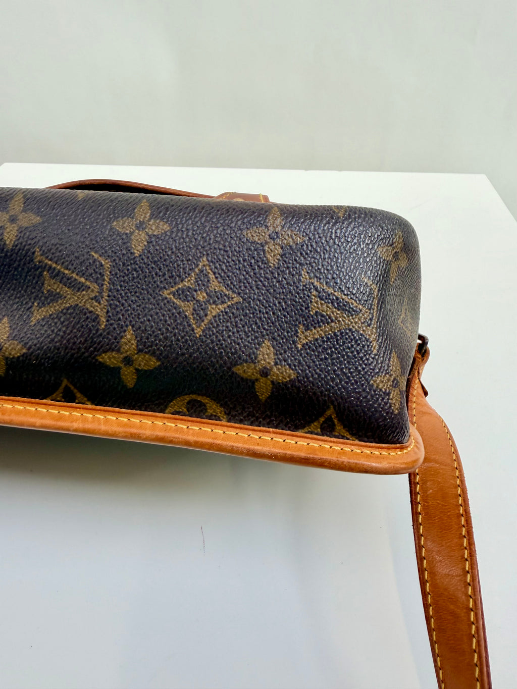 Louis Vuitton Gibecière MM Brown Monogram Crossbody Bag