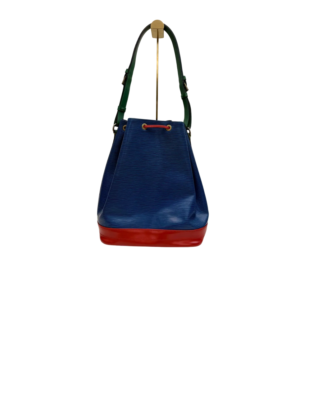Louis Vuitton Noé Epi Leather Shoulder Bag Blue Multicolor