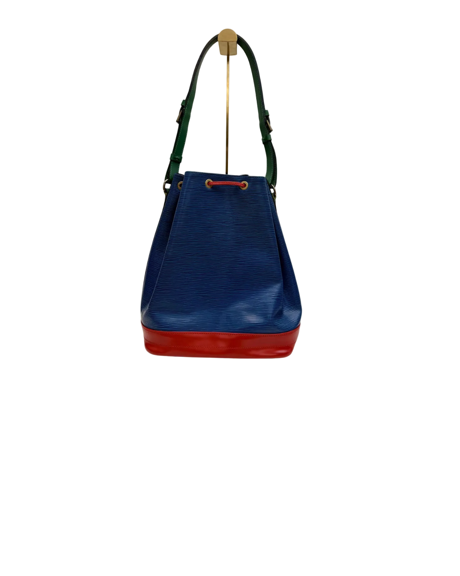 Louis Vuitton Noé Epi Leather Shoulder Bag Blue Multicolor